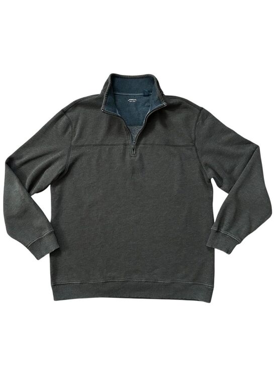 Arrow Other - Arrow Men's Saranac Classic Fit Fleece Quarter Zip Pullover Brown Size XL